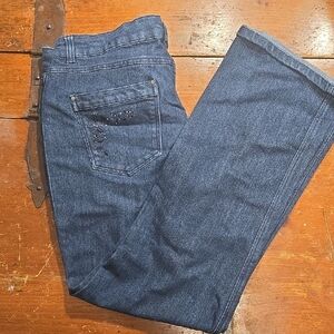 Size 18 George Jeans Blue with Sparly Pocket Embroidery Plus Sized